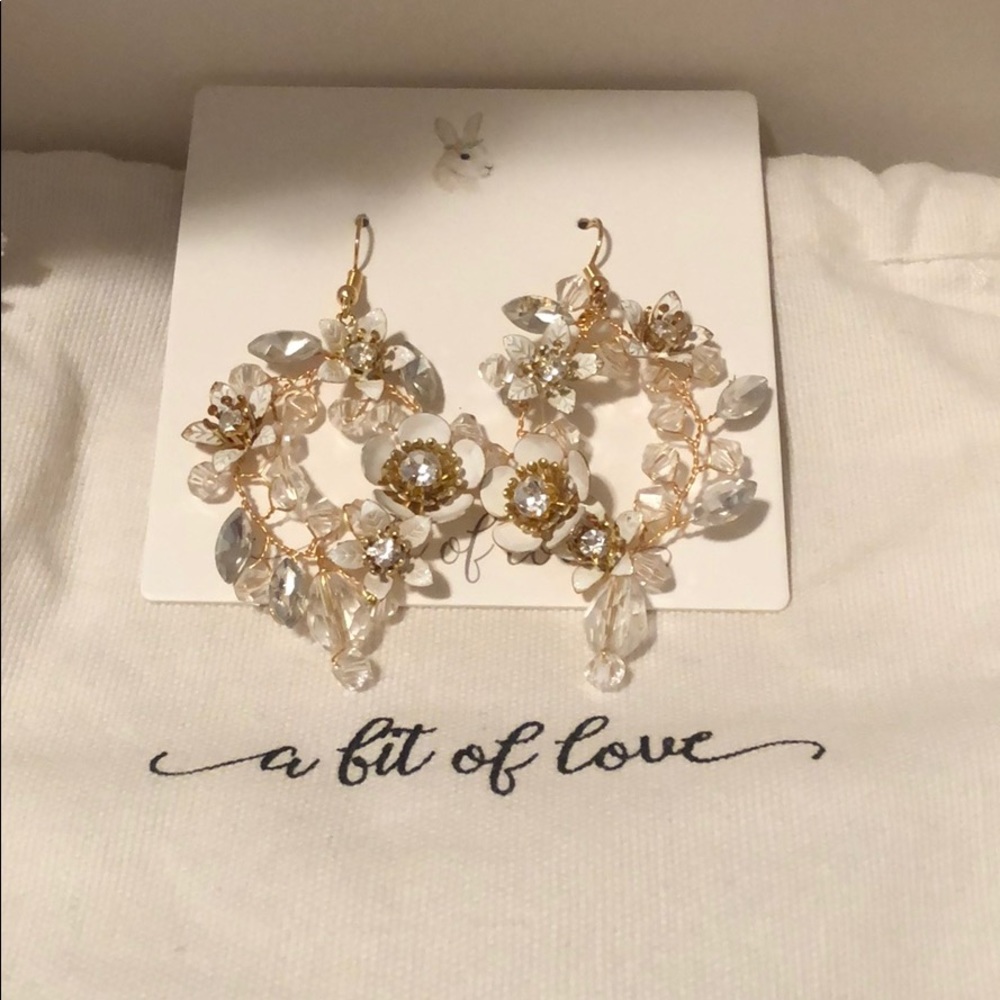 Earrings handmade wore for wedding